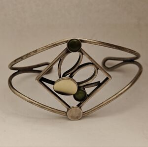 Christophe Poly Cuff Bracelet Modernist Minimalist Jewelry